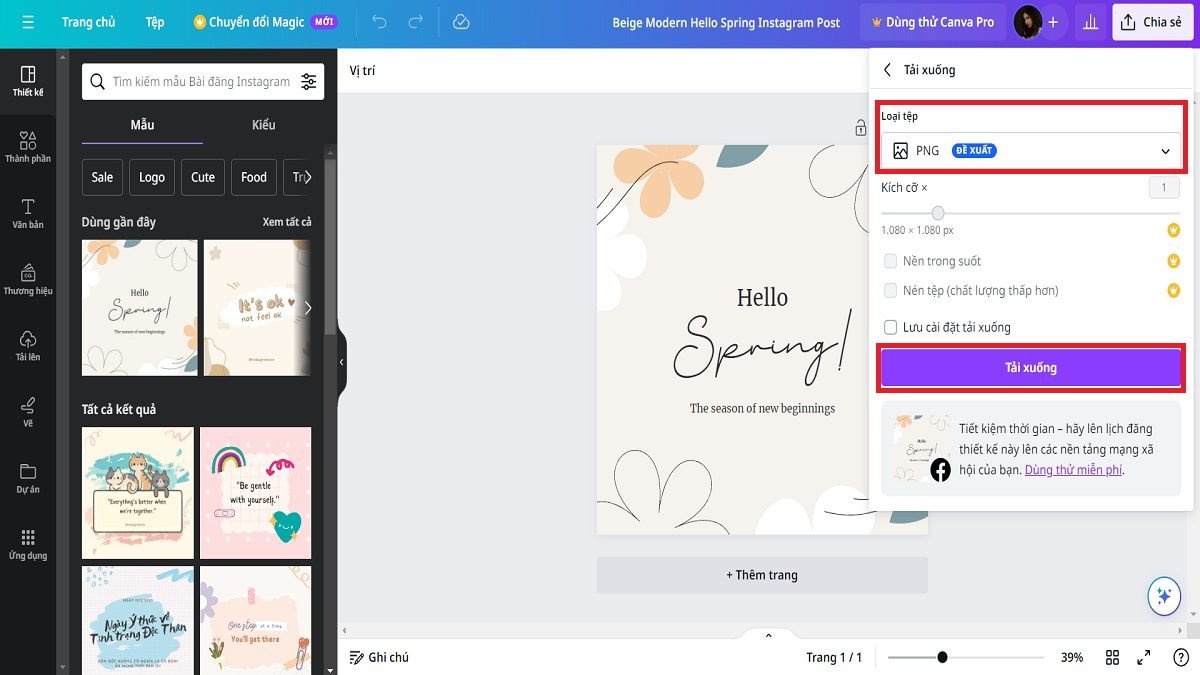 Hướng dẫn cách sử dụng Canva cho người mới bắt đầu trên máy tính bước 6