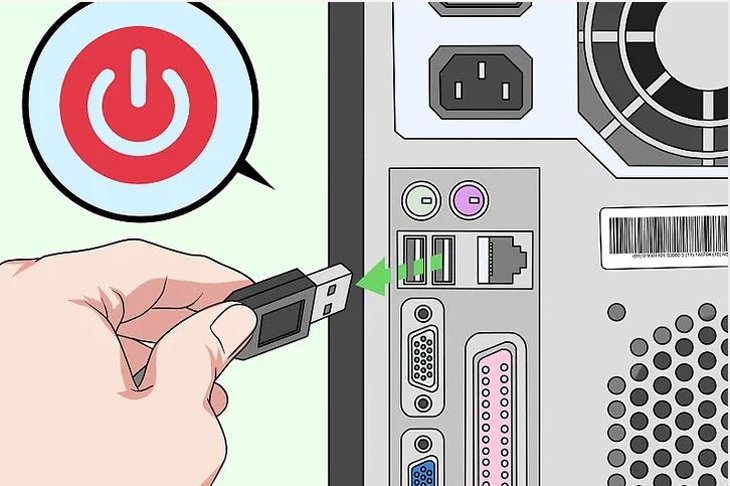 Ngắt kết nối và vỗ nhẹ bàn phím rời để loại bỏ bụi bẩn