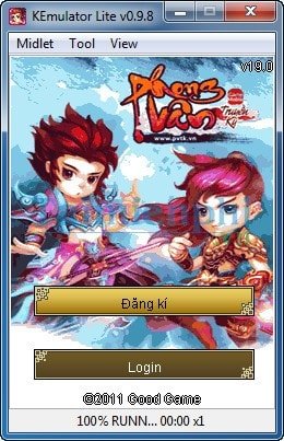 Giao diện đăng nhập game Phong Vân Truyền Kỳ