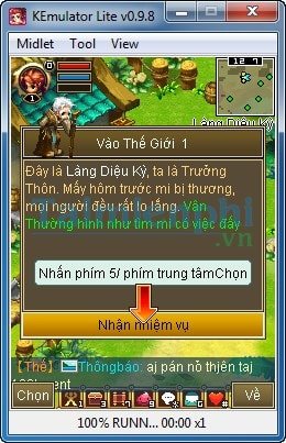 Nhận nhiệm vụ trong game Phong Vân Truyền Kỳ