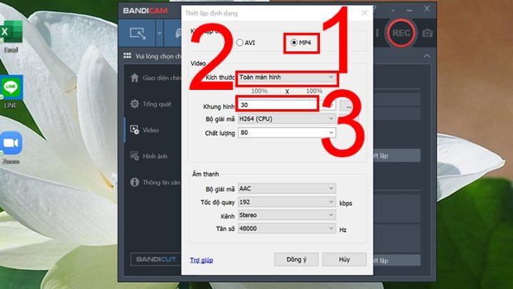 Thiáº¿t láº­p Ä‘á»‹nh dáº¡ng video