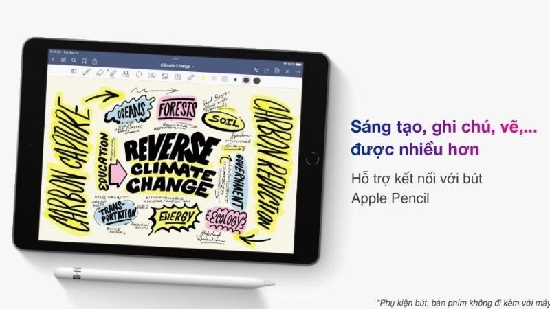 Máy tính bảng iPad 9 WiFi 64GB cho bé học với hiệu năng mạnh mẽ