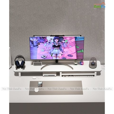 Trang trí màn hình máy tính với kệ nâng và phụ kiện khác