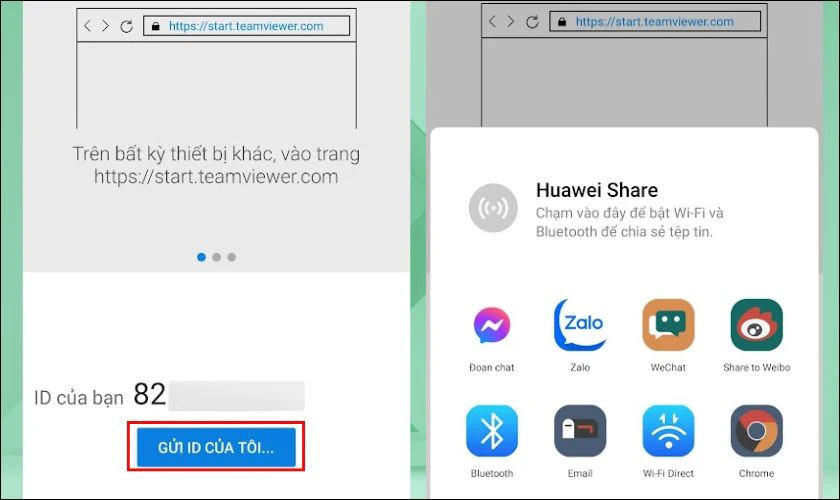 Cách káº¿t ná»‘i Ä‘iá»‡n thoáº¡i vá»›i máy tính qua TeamViewer