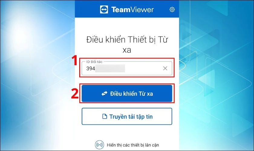 Nháº¥n Ä‘iá»u khiá»ƒn tá»« xa