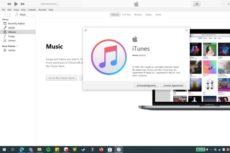 Giao diện iTunes sau khi kết nối iPhone 5 thành công với máy tính