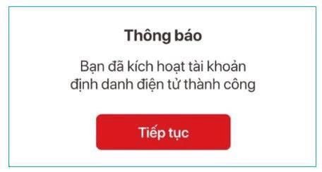 Kích Hoạt VNeID Trên Máy Tính: Thông báo kích hoạt VNeID thành công