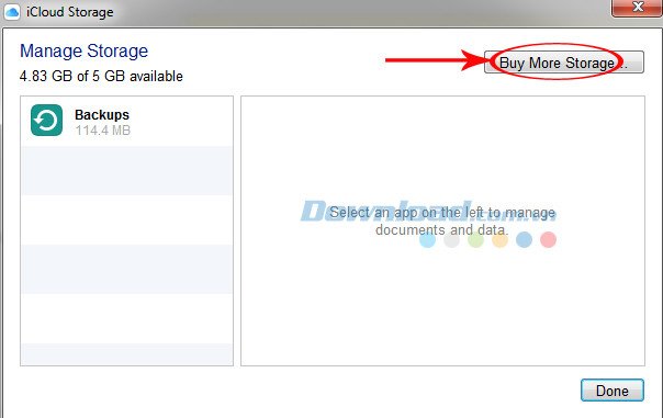 Kiểm tra dung lượng lưu trữ iCloud của bạn