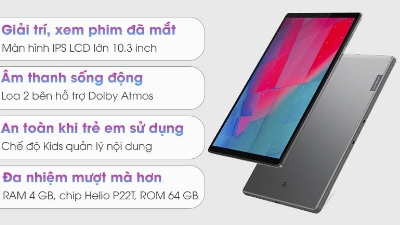 Máy tính bảng Lenovo Tab M10 - FHD Plus sản phẩm dành cho gia đình với nhiều nổi bật