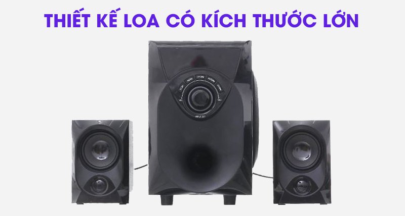 Loa vi tính Bluetooth Enkor E206 thiết kế tổng thể