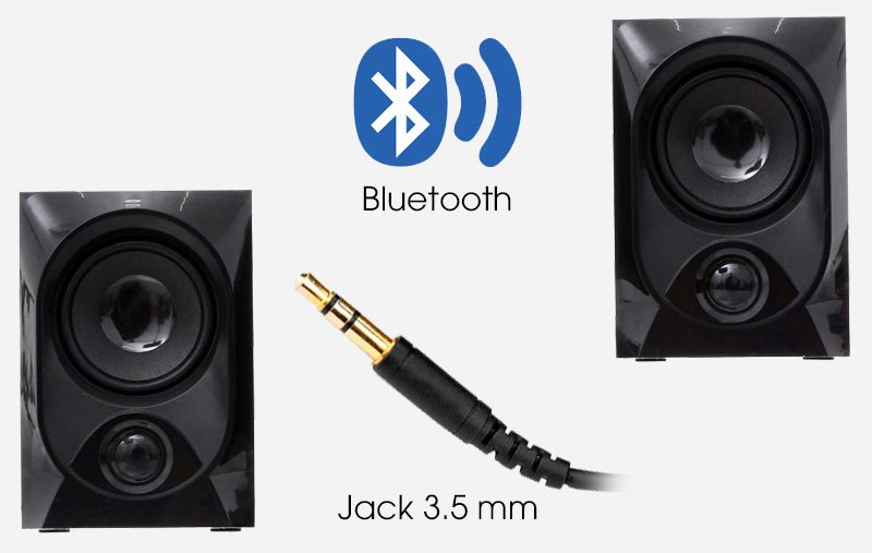 Màn hình LED hiển thị thông tin loa vi tính Bluetooth Enkor E206
