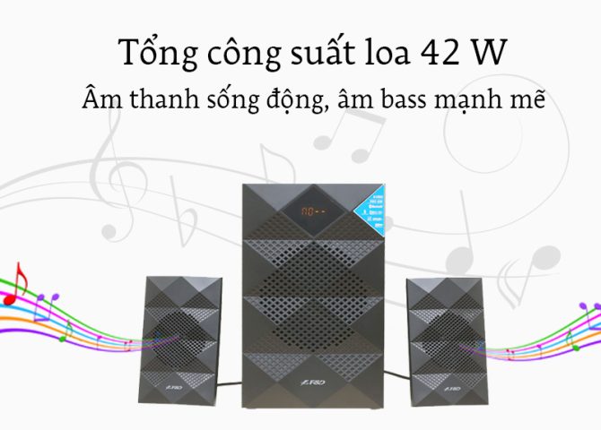 Âm thanh sống động trên loa Fenda A180X