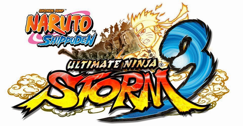 Logo game Naruto Shippuden Ultimate Ninja Storm 3, một tựa game đối kháng được yêu thích khi chơi game tay cầm trên máy tính