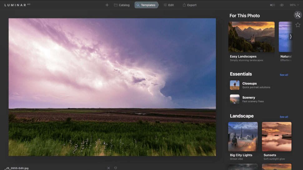 Luminar AI - phần mềm chỉnh sửa ảnh offline thông minh