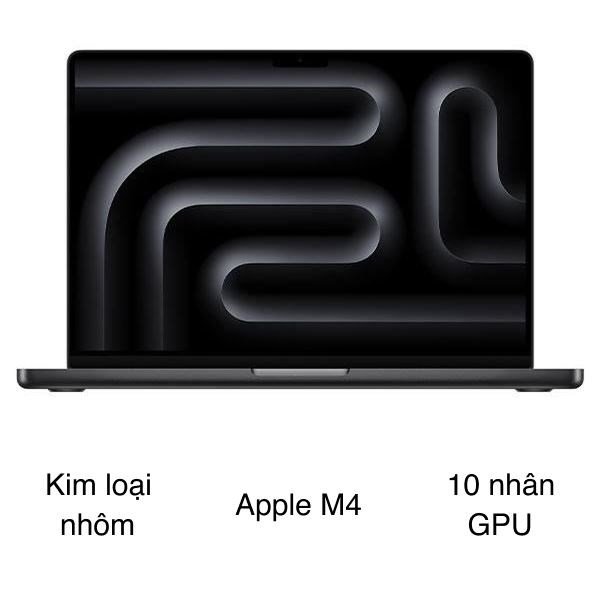 MacBook Pro 14 inch M4 16GB/512GB Đen