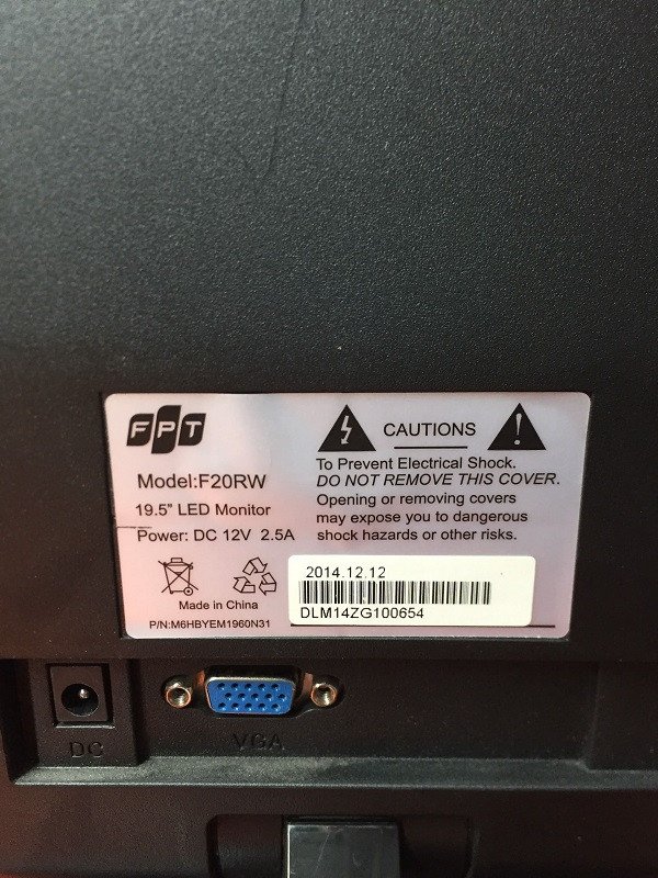 Màn hình máy tính FPT Elead F20RW hiển thị logo Elead rõ nét