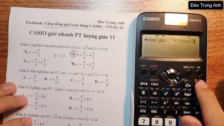 Cách Bấm Máy Tính Lượng Giác Lớp 10 Chuẩn Xác Nhất