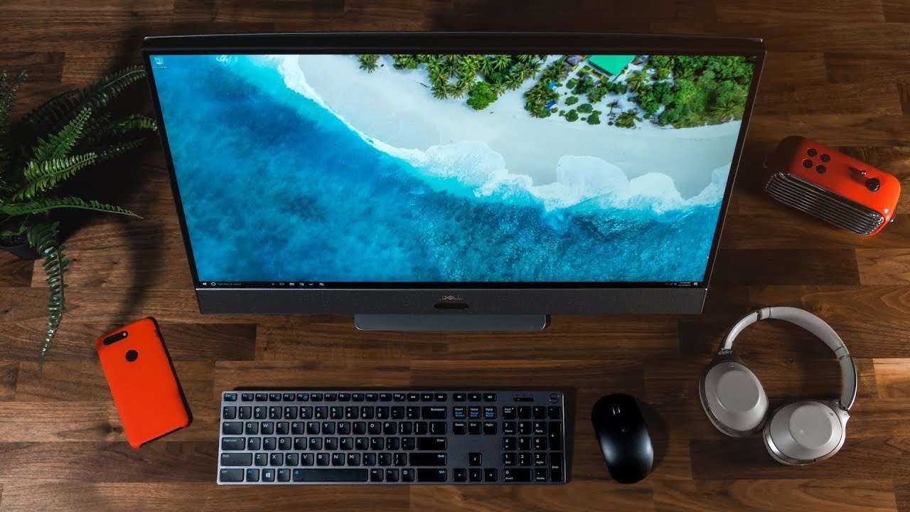 Máy vi tính All in One Dell thiết kế gọn gàng, hiệu suất ổn định