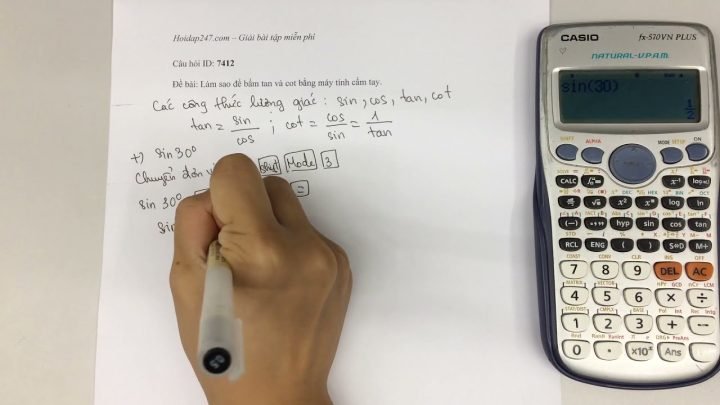 Cách Bấm Máy Tính Tính Tan Chuẩn Xác Cho Mọi Dạng Toán