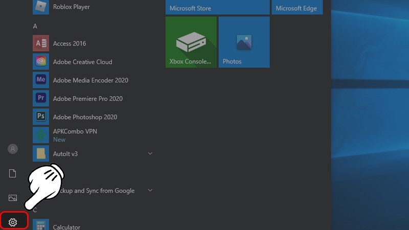 Vào cài đặt trên máy tính bàn để quản lý Bluetooth