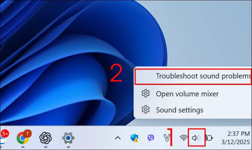 Sử dụng công cụ Windows Audio Troubleshooter