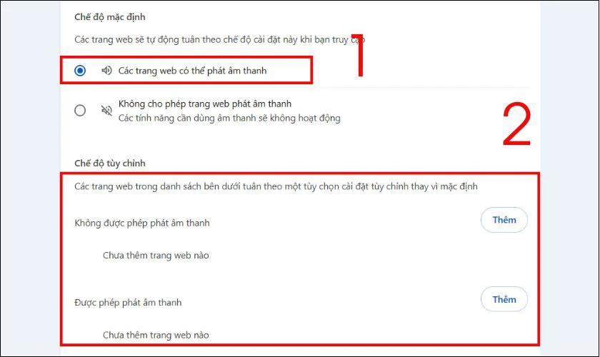 Kiểm tra âm thanh trên trình duyệt web