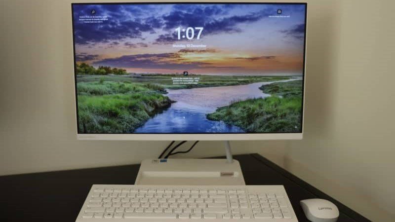 Máy tính nguyên bộ giá rẻ Lenovo với thiết kế hiện đại