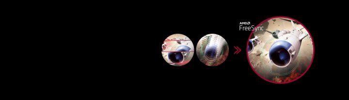 Màn hình máy tính 29 inch với AMD FreeSync™ giúp chuyển động game mượt mà.