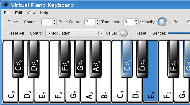 Bàn phím ảo mô phỏng chơi piano bằng bàn phím máy tính