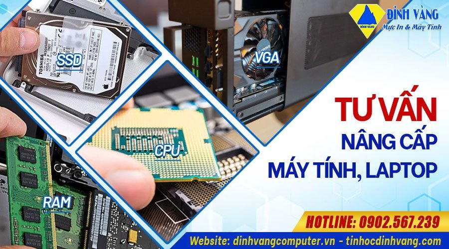 Phân biệt nâng cấp máy tính để bàn và laptop