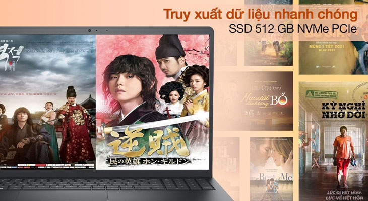 Laptop với ổ cứng SSD dung lượng lớn