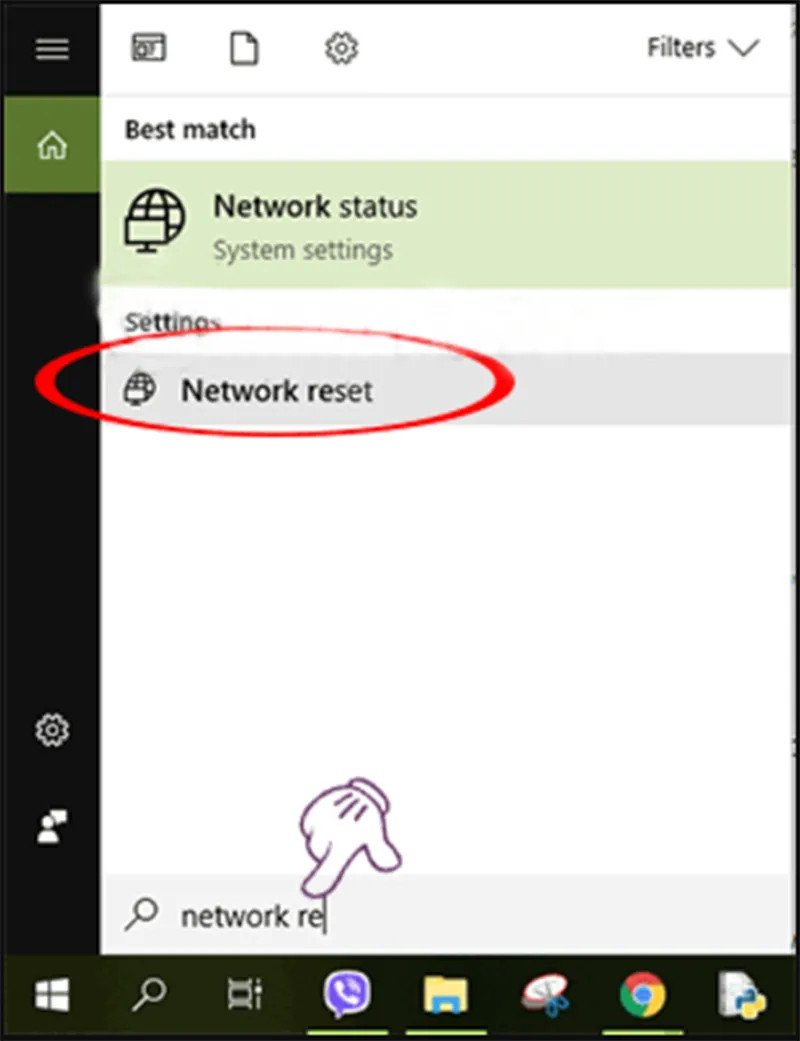 Network Reset Win 10