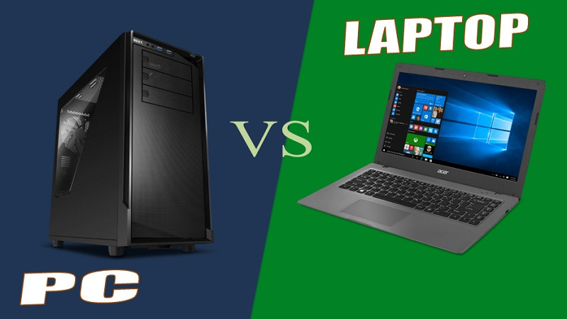 Người dùng đang cân nhắc giữa một chiếc laptop di động và một bộ máy tính để bàn cố định