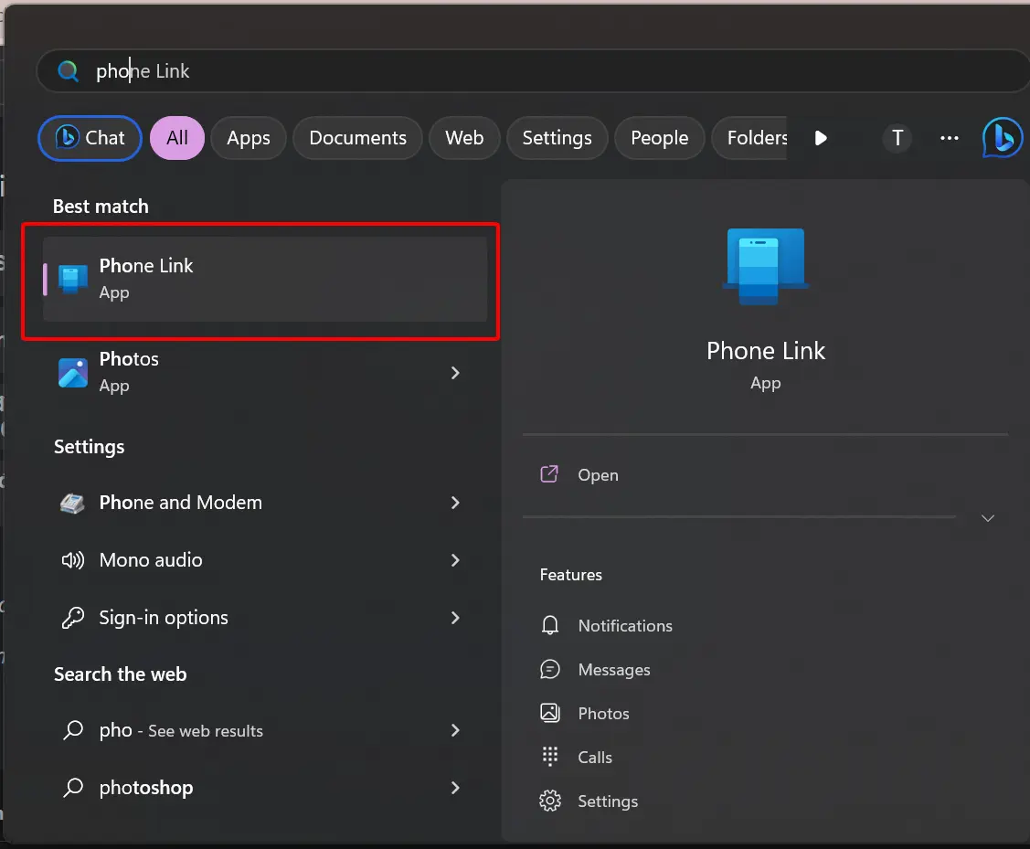 Màn hình chào mừng của ứng dụng Phone Link trên máy tính để thiết lập nhận tin nhắn SMS