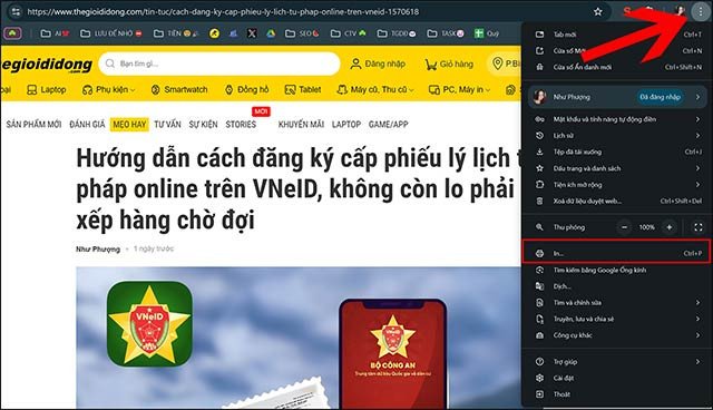 Cách Lưu Trang Web Trên Máy Tính Thành PDF Đơn Giản