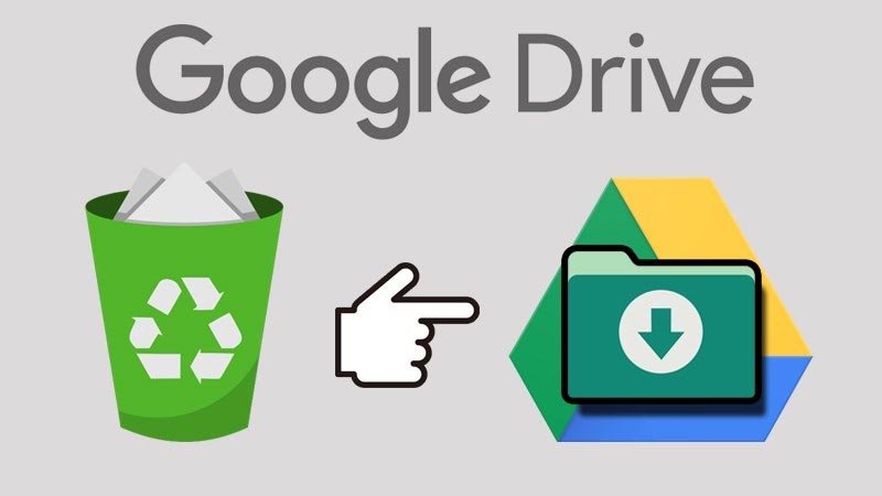 Khả năng tải lại file đã xóa từ thùng rác Google Drive