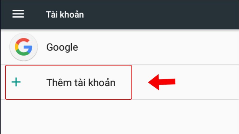 Nhấn vào Thêm tài khoản NoxPlayer