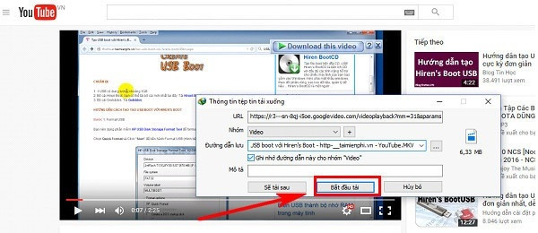 Phần mềm Internet Download Manager Tải nhạc Youtube về máy tính với Internet Download Manager