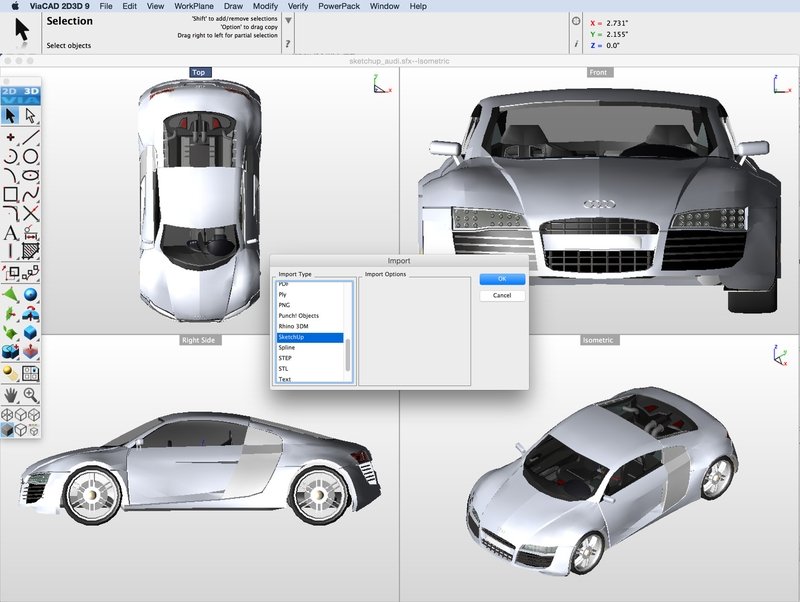 Phần mềm ViaCAD 2D/3D là công cụ vẽ đồ họa trên máy tính linh hoạt