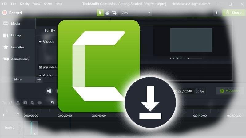 Phần mềm chụp ảnh màn hình máy tính Camtasia