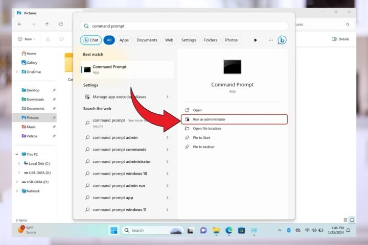 Pin máy tính dùng được bao lâu: Mở cửa sổ Command Prompt