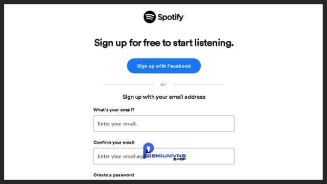 Chọn “Sign up with Facebook”, hoặc đăng ký bằng email