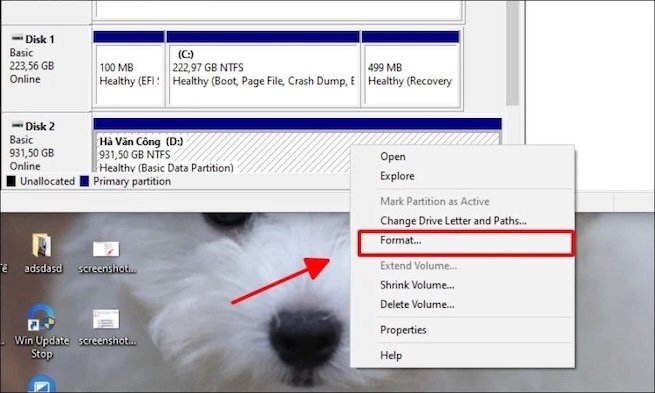Format ổ cứng máy tính