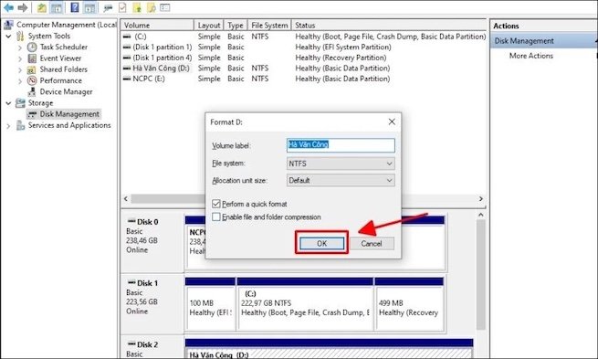 Format ổ cứng máy tính