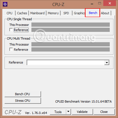 Tab Bench của CPU-Z