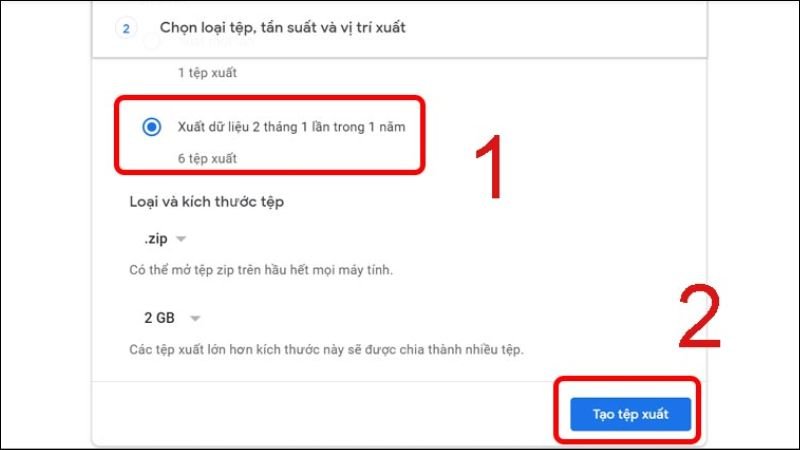Cách tải ảnh đẹp về máy tính - Cấu hình tùy chọn xuất Google Photos
