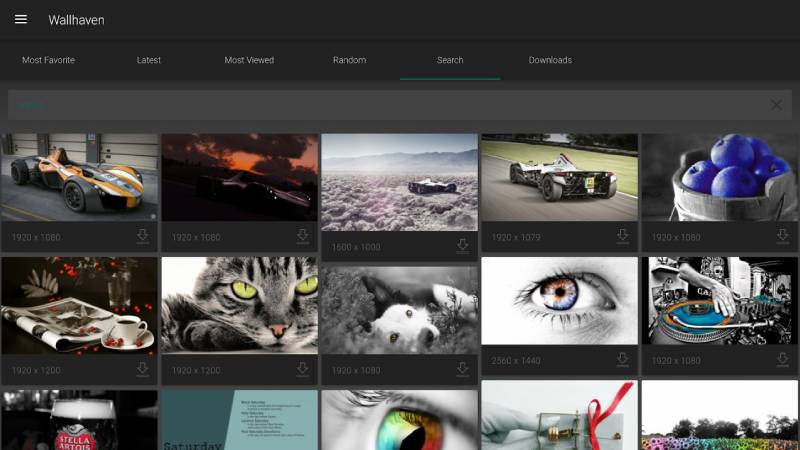 Giao diện website Wallhaven chuyên cung cấp hình nền