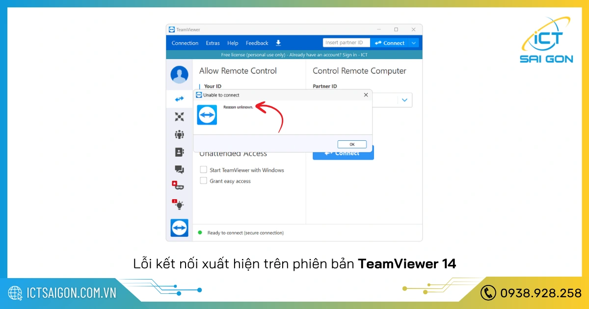 Hình ảnh lời khuyên cập nhật TeamViewer 14 lên phiên bản mới hơn