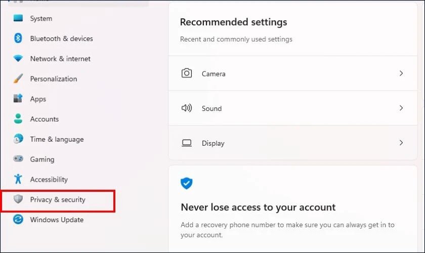 Tắt ứng dụng chạy ngầm trong Settings