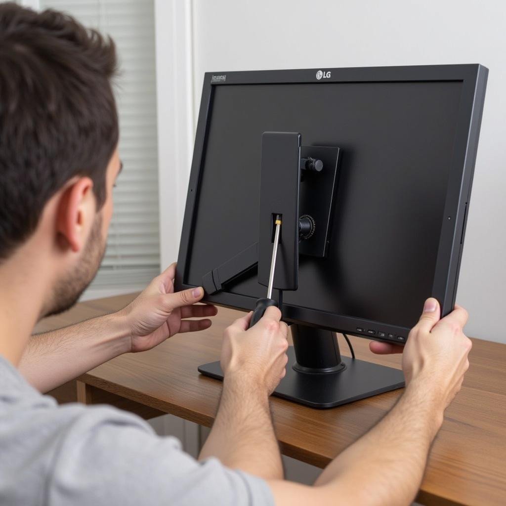 Tháo Chân Màn Hình Máy Tính LG An Toàn, Hiệu Quả Từ A-Z